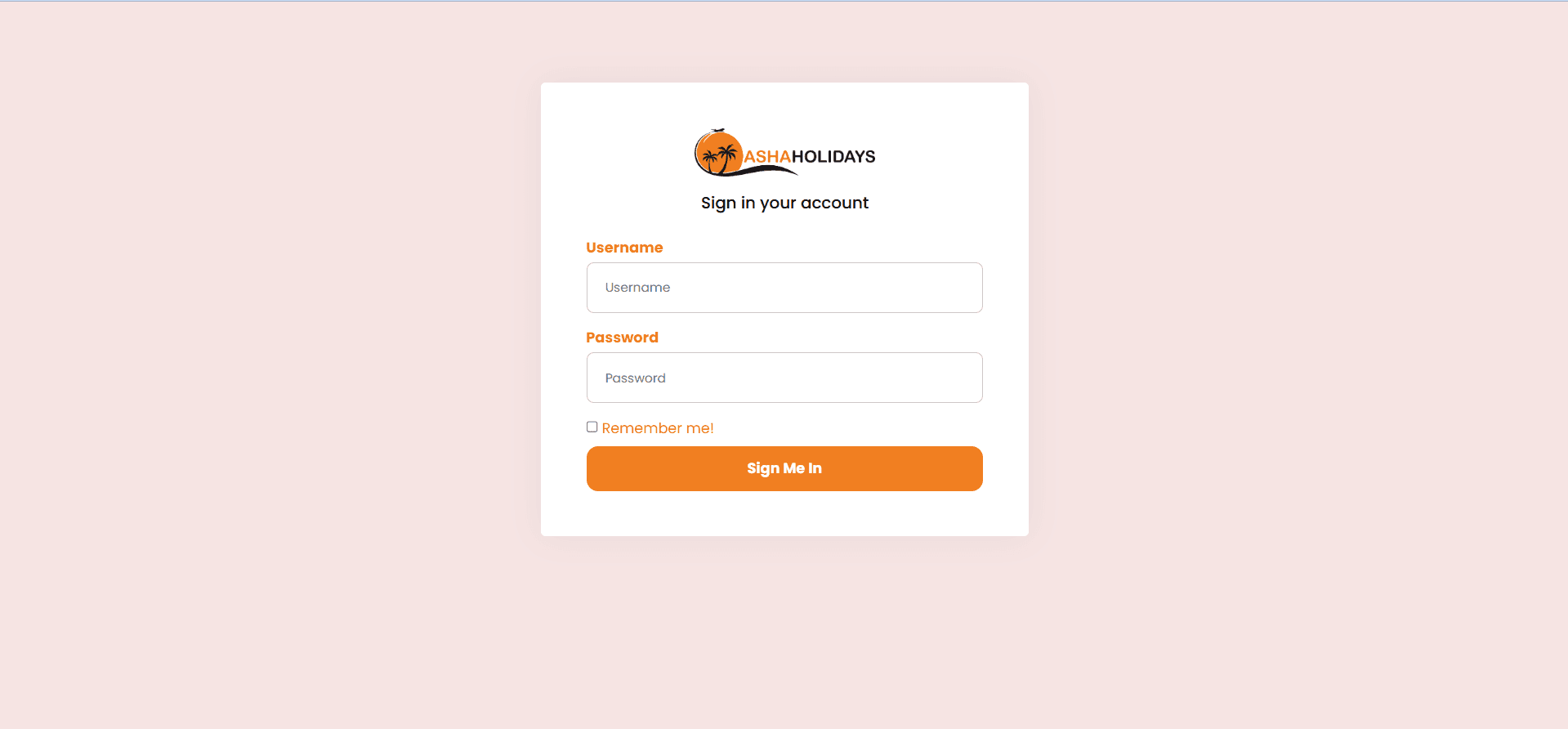 Admin Panel for Asha Holidays
