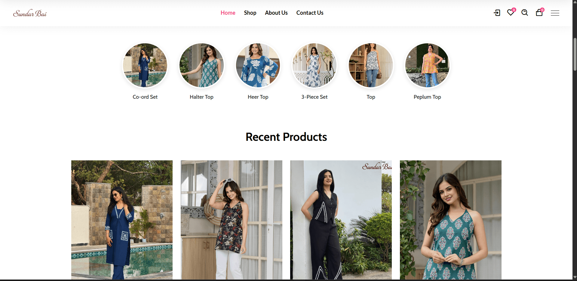 Sundarbai e-commerce Website